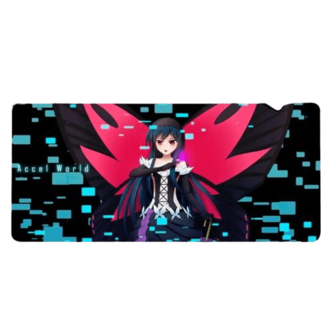 Anime Accel World Kuroyukihime Rubber Mouse Pad