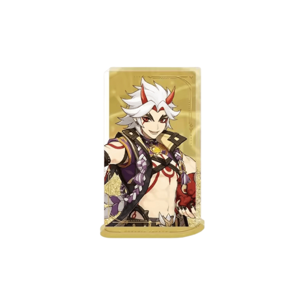 Anime Genshin Impact Arataki Itto Acrylic Stand Desktop Ornament