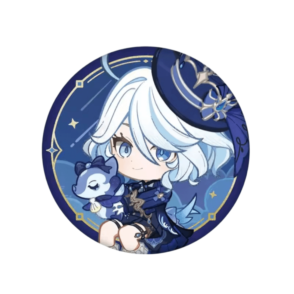 Genshin Impact Anime Furina Tinplate Badge