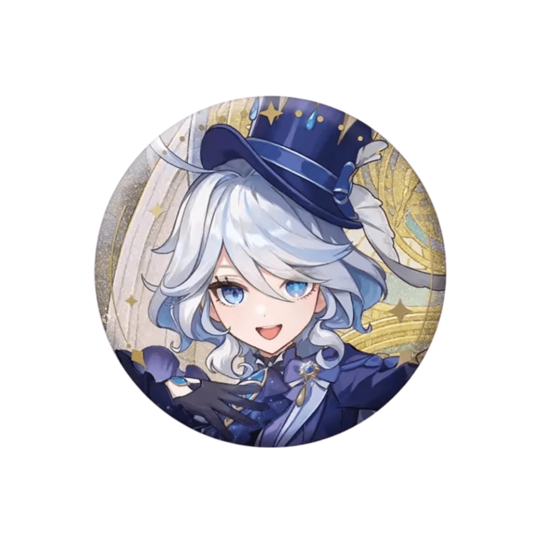 Anime Genshin Impact Furina Tinplate Badge