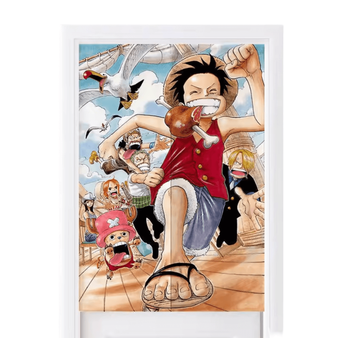 One Piece Anime Straw Hat Pirates Door Curtains