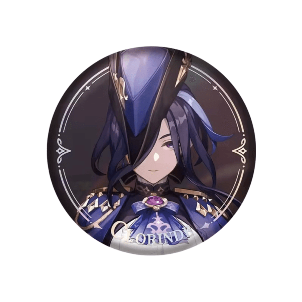 Anime Genshin Impact Clorinde Original Authentic Badge