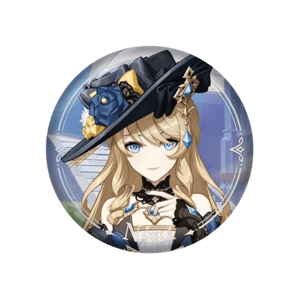 Anime Genshin Impact Navia Original Authentic Badge