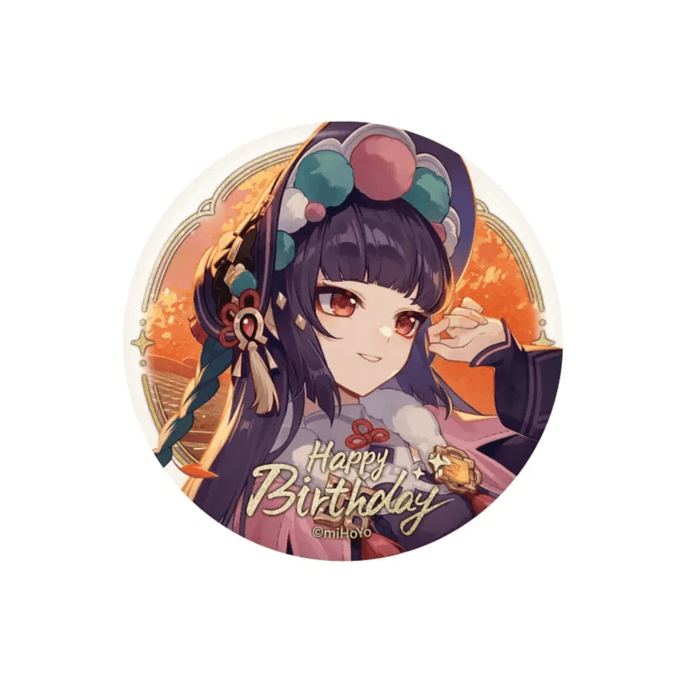 Anime Genshin Impact Yun Jin Birthday Series Badge