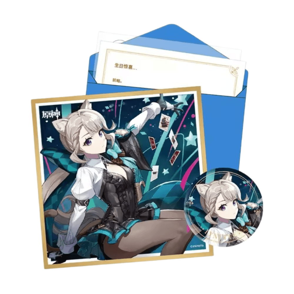 Anime Genshin Impact Lynette Birthday Gift Box Set
