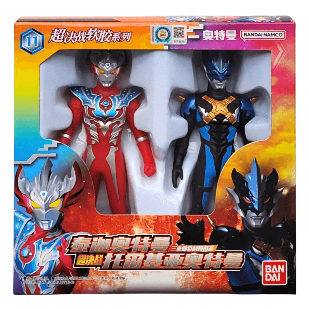 Anime Ultraman Taiga And Tregear Action Figure Toy Set