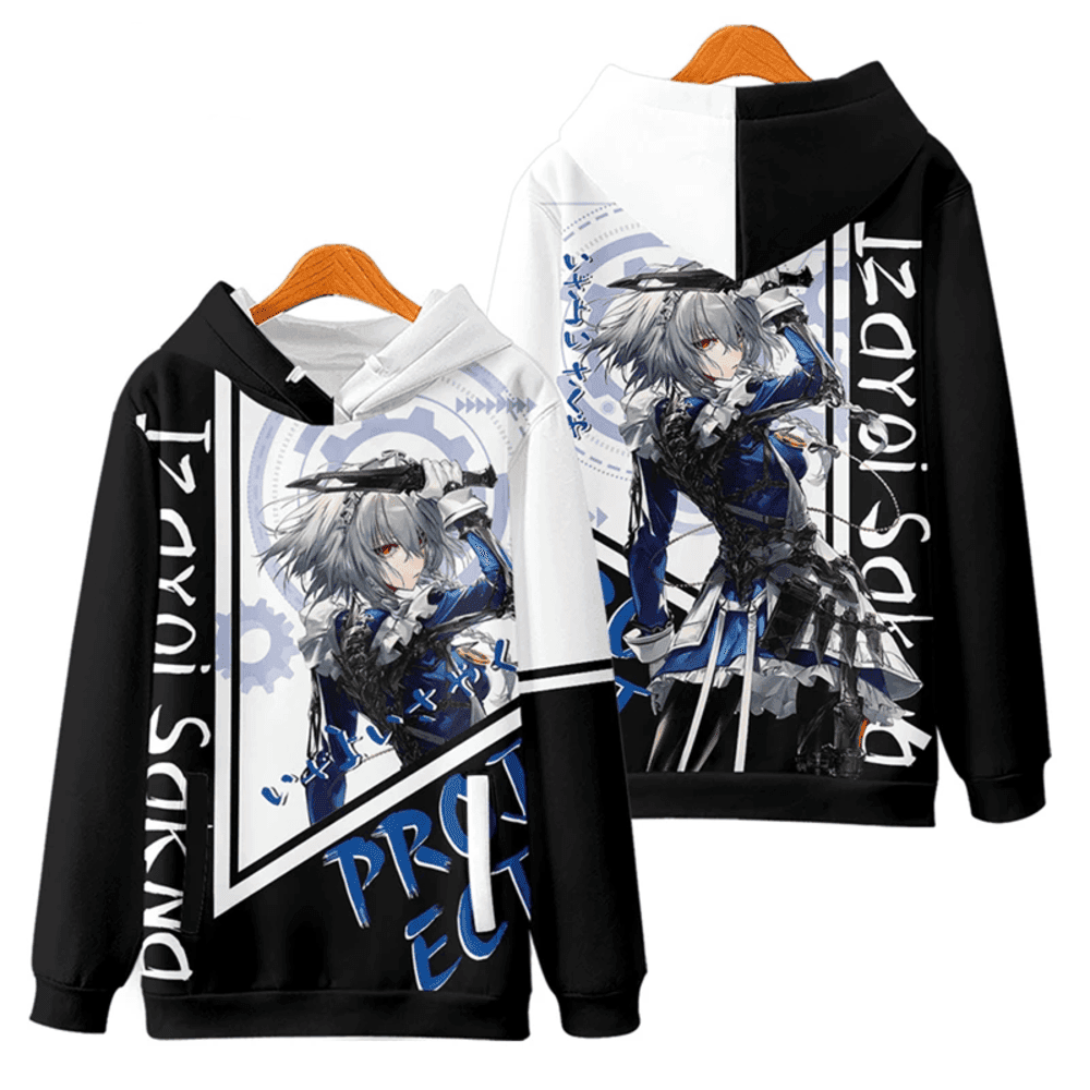 Anime Touhou Project Izayoi Sakuya 3D Print Hoodie