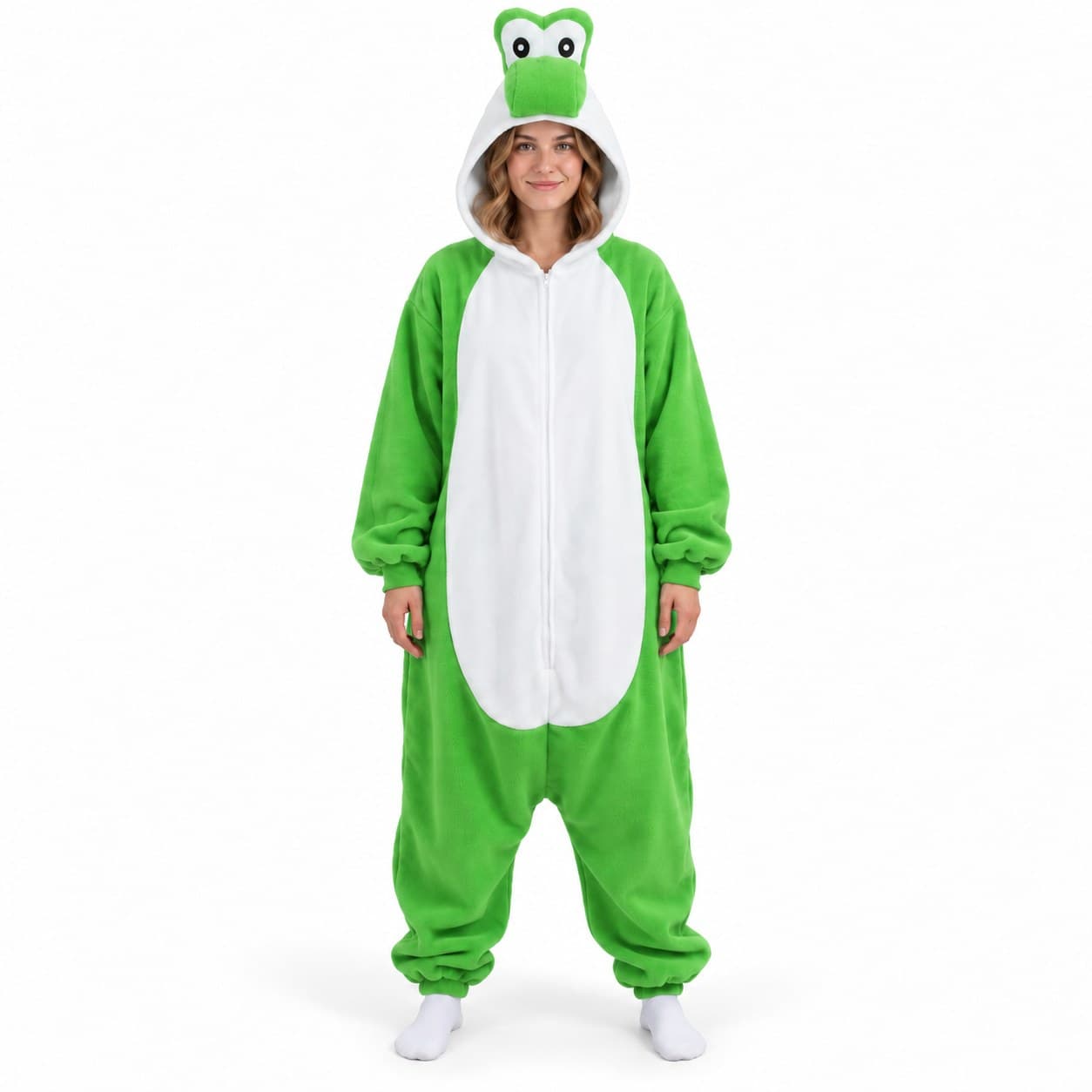 Dinosaur Kigurumi Onesie Pajamas – Hooded One-Piece Jumpsuit for Adults & Kids